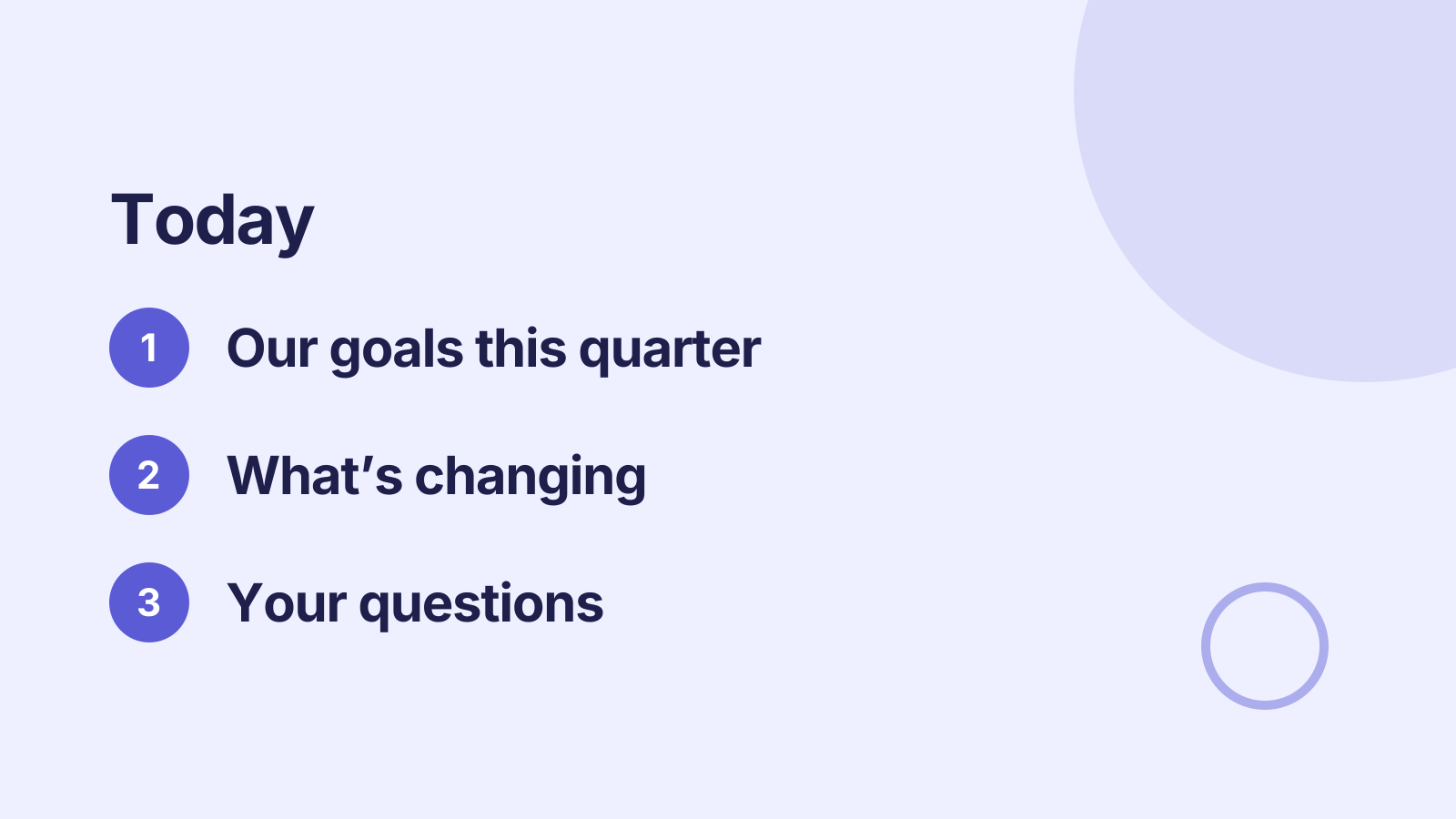 All-hands: Agenda