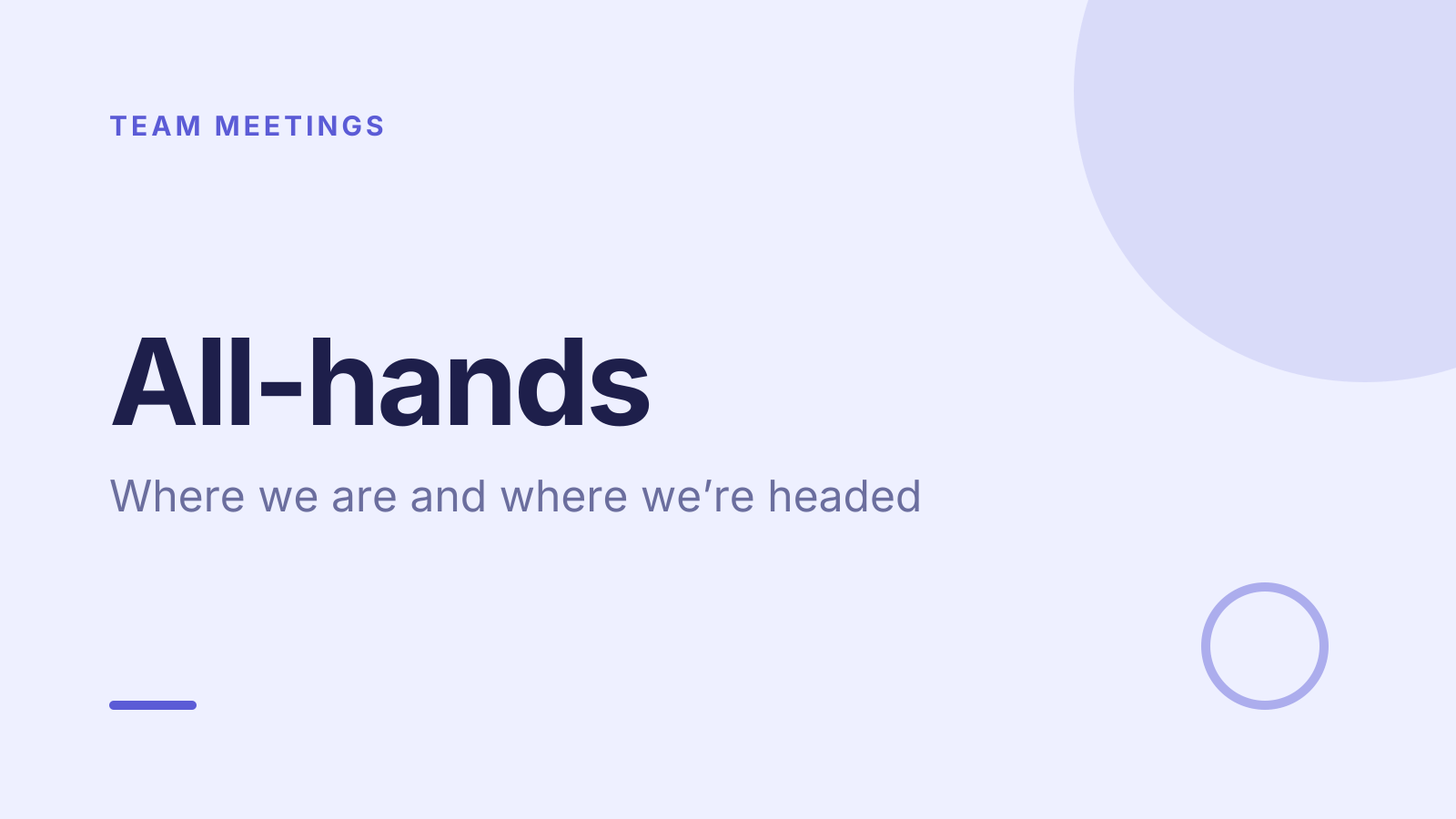 All-hands template: title slide