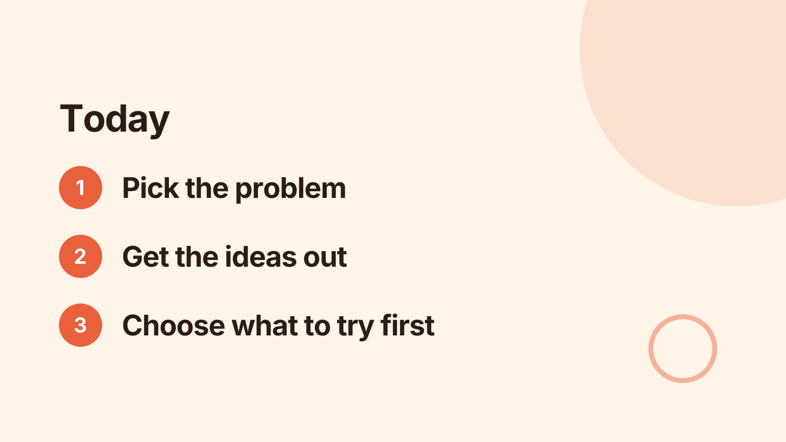 Brainstorm: Agenda
