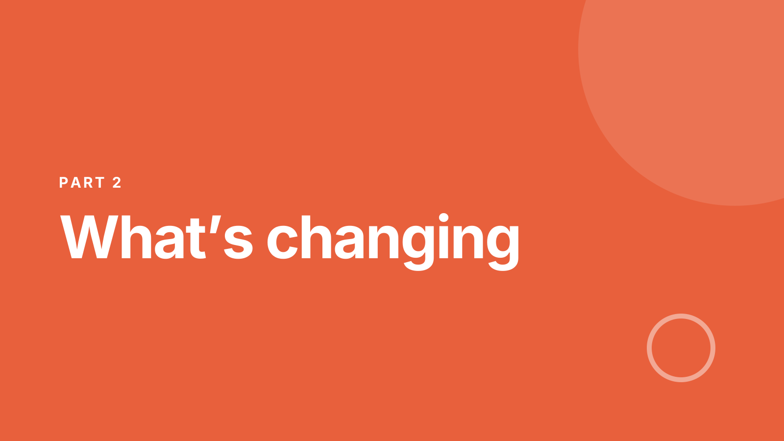 Change rollout: Section slide