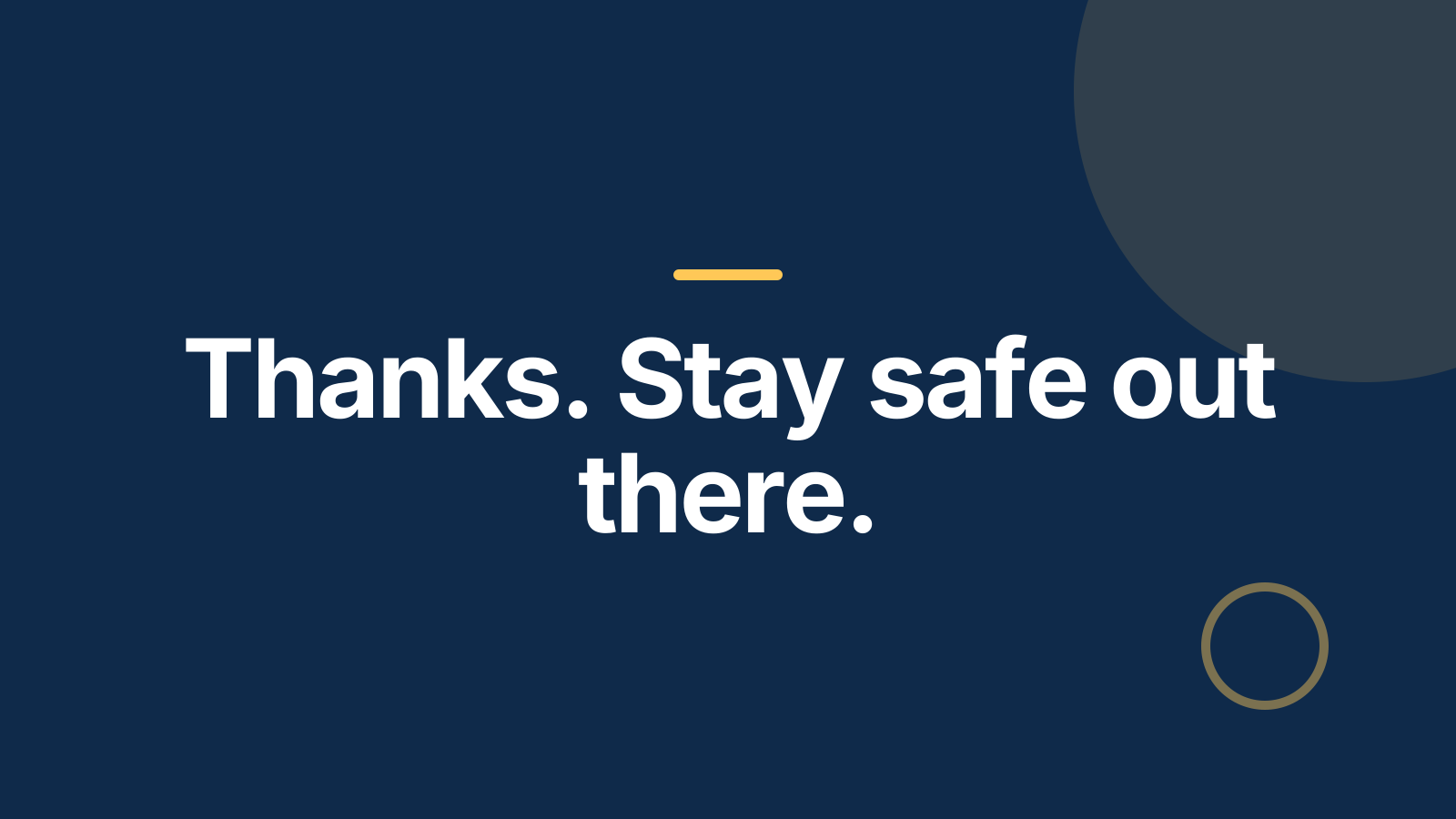 Compliance training: Closing slide