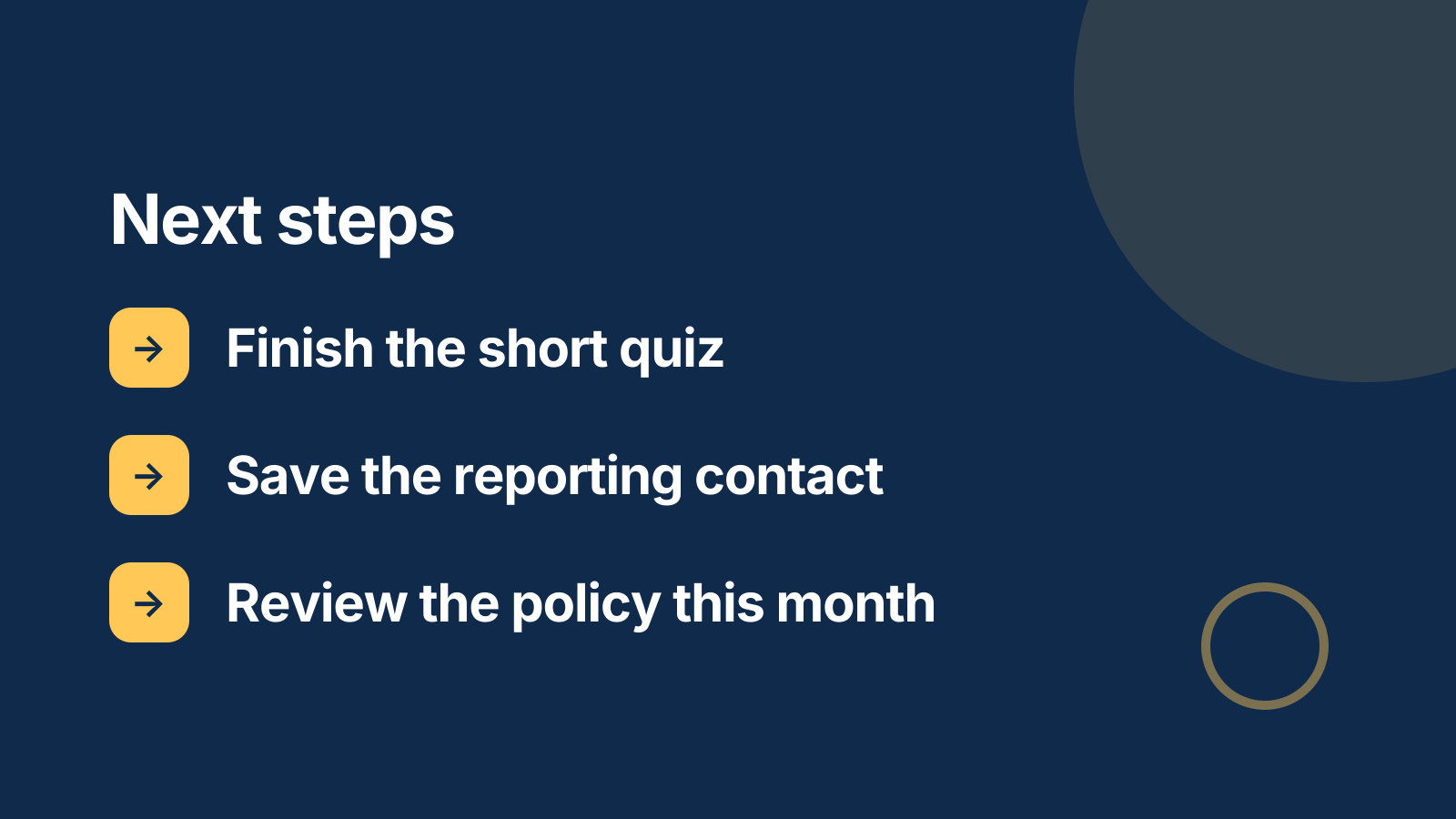 Compliance training: Next steps