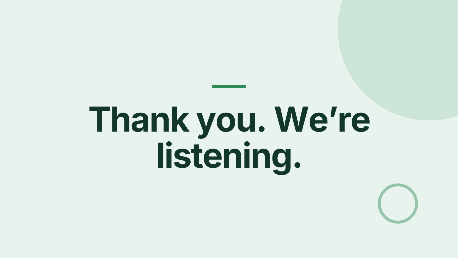Public consultation: Closing slide
