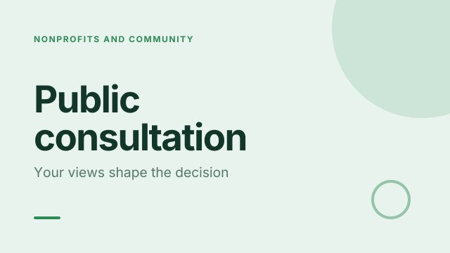 Public consultation template cover