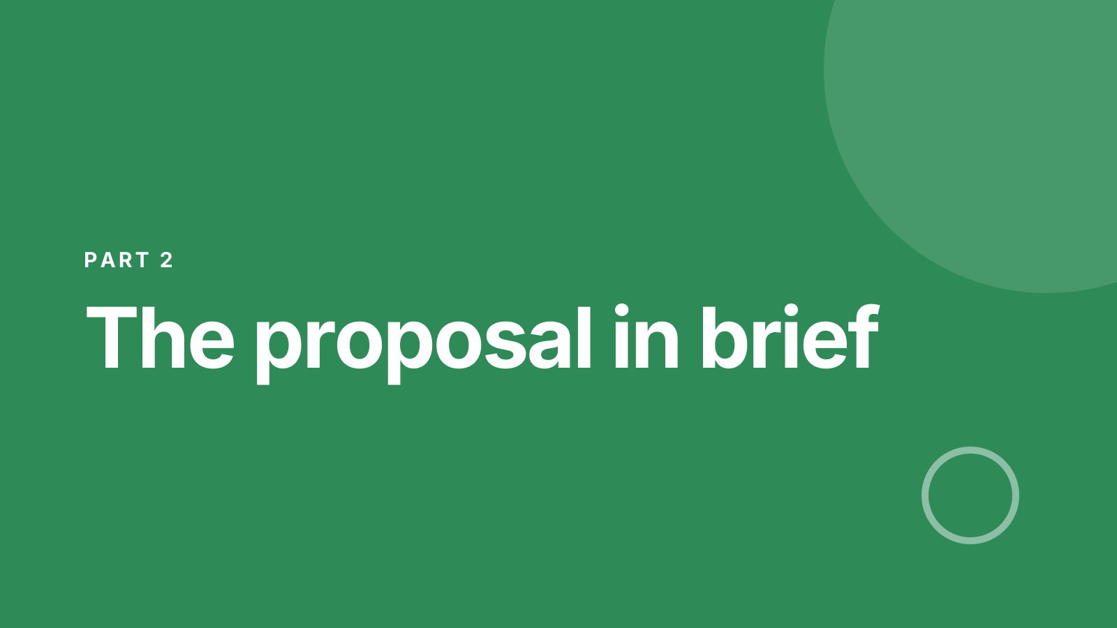 Public consultation: Section slide