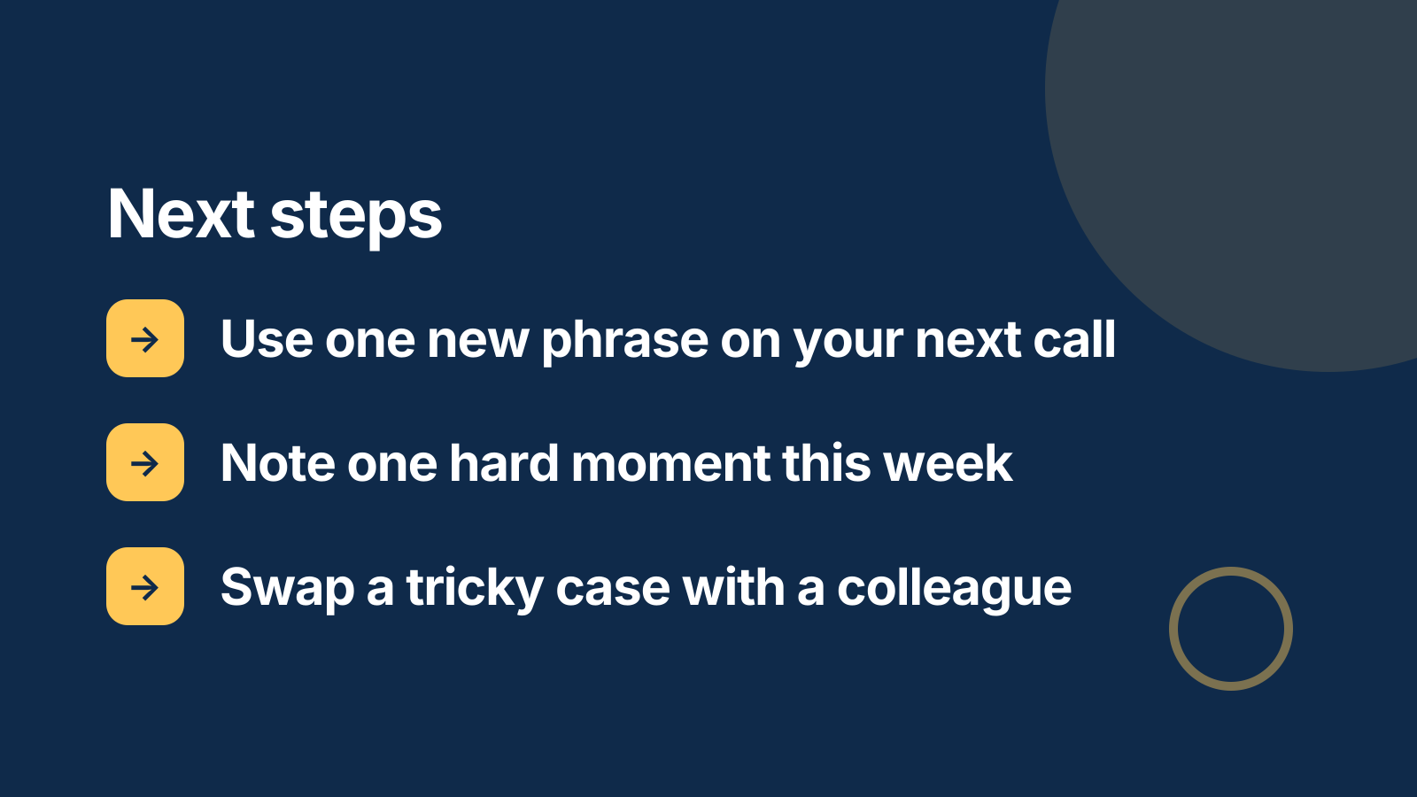 Customer service training: Next steps