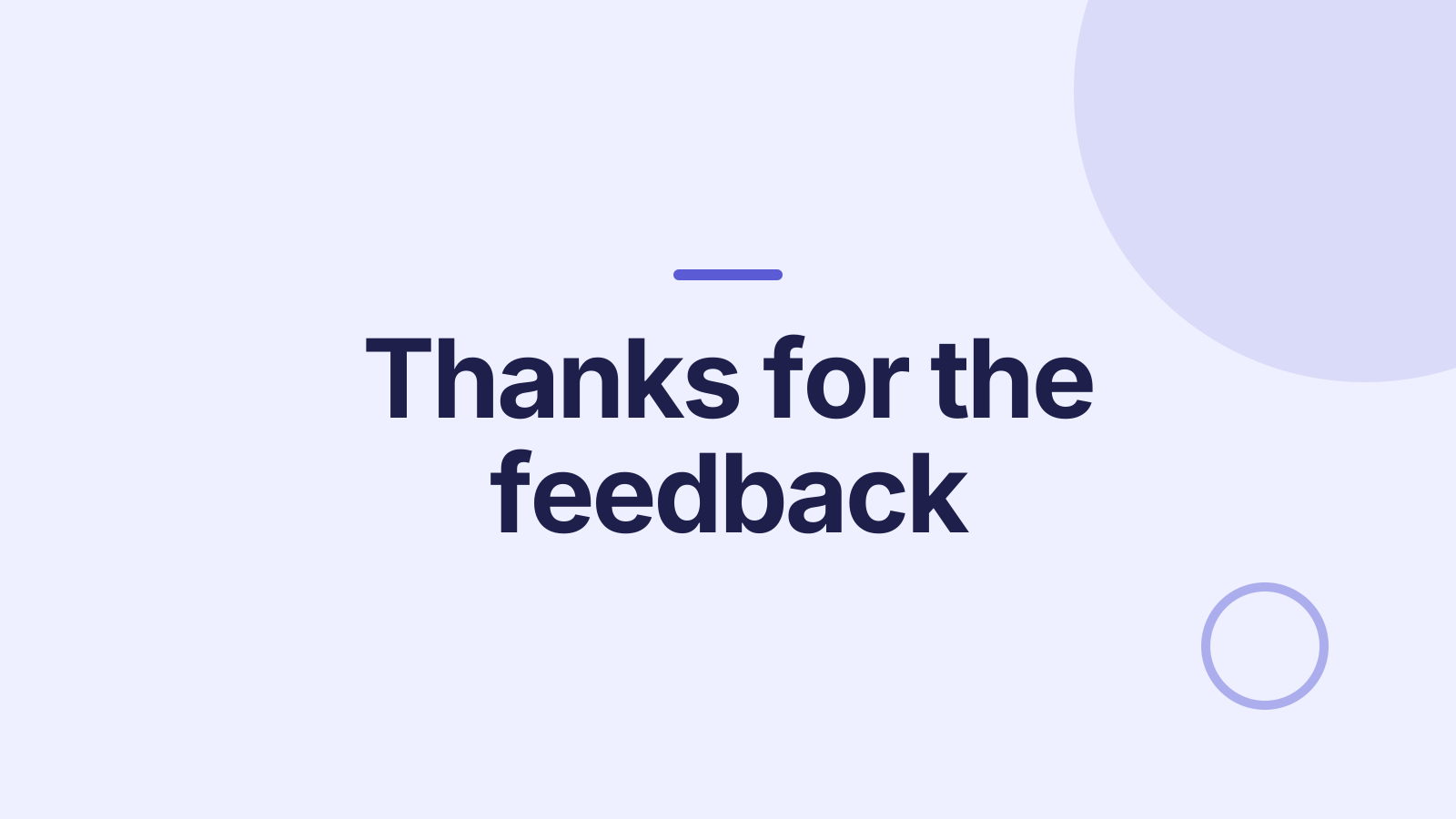 Design review: Closing slide