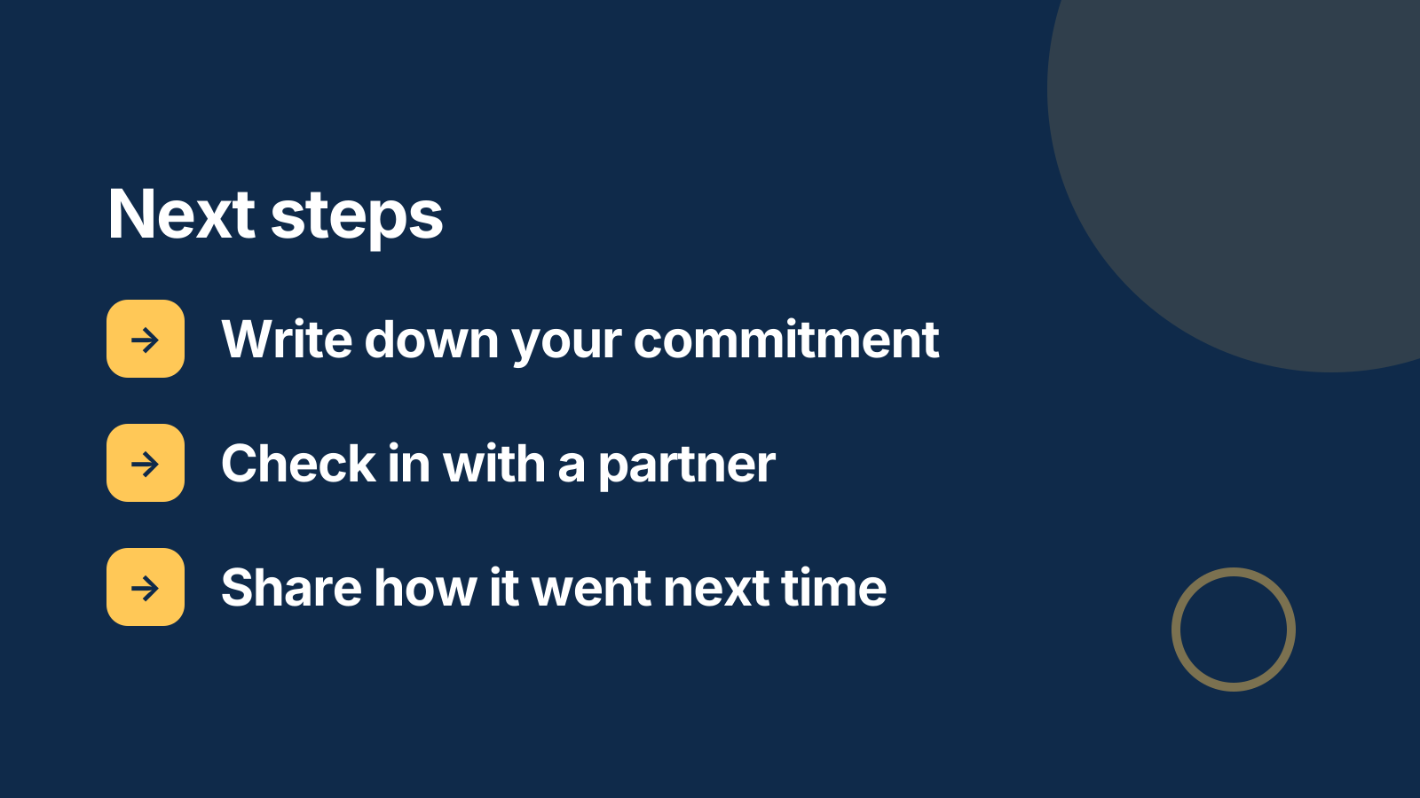 Group coaching: Next steps