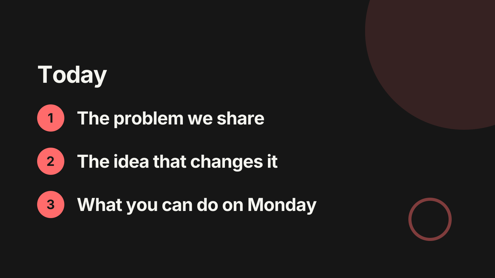 Keynote speech: Today