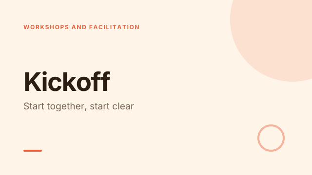 Kickoff template cover