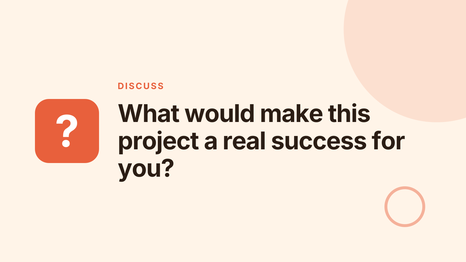 Kickoff: Discussion prompt