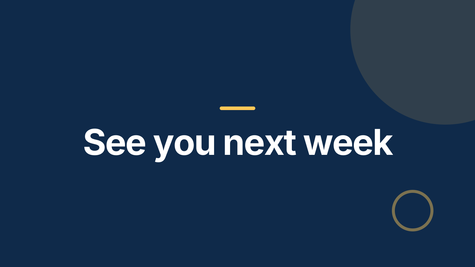 Lecture: Closing slide
