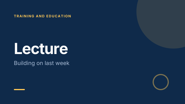 Lecture template cover