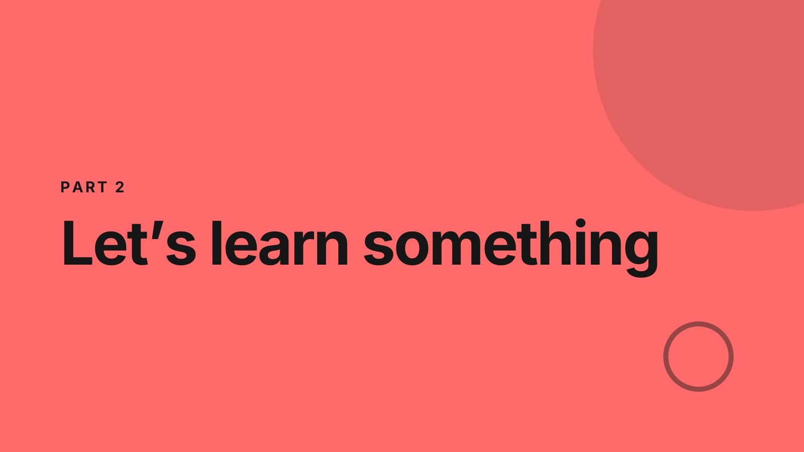 Lunch and learn: Section