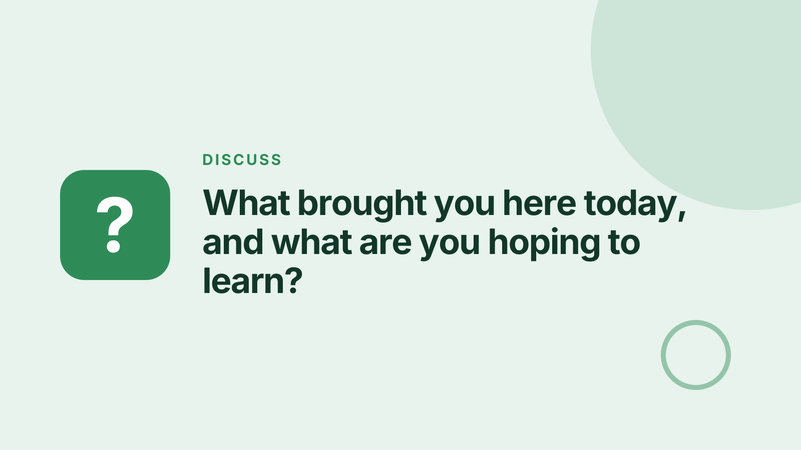 Virtual meetup: Discussion prompt
