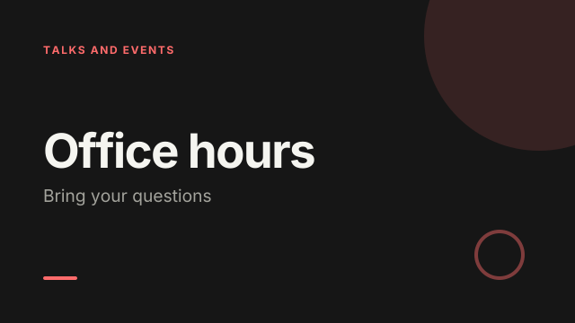 Office hours template cover
