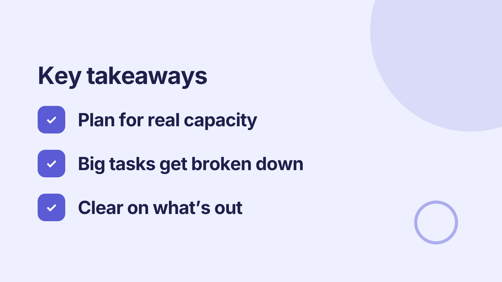 Sprint planning: Key takeaways