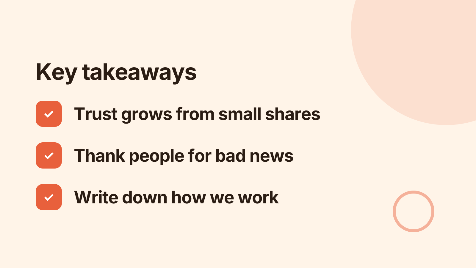 Team building workshop: Key takeaways