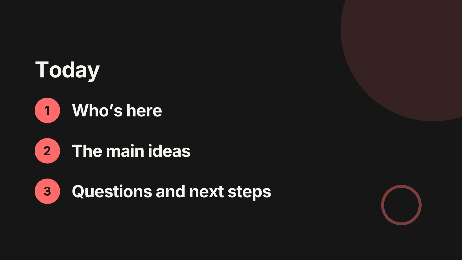 Webinar: Agenda