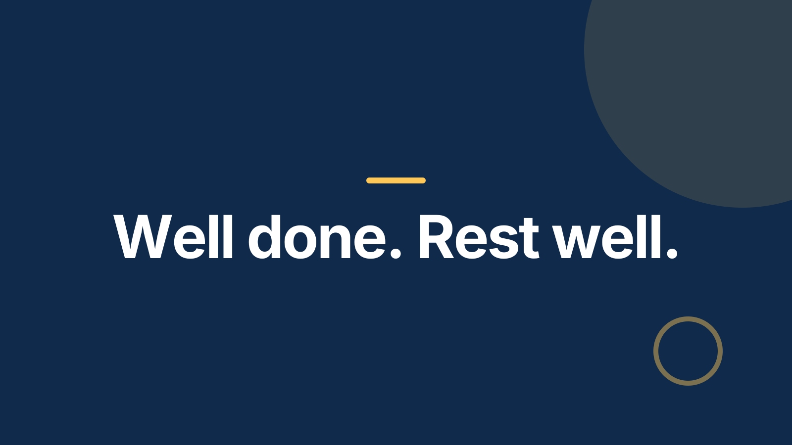 Fitness or wellness class: Closing slide